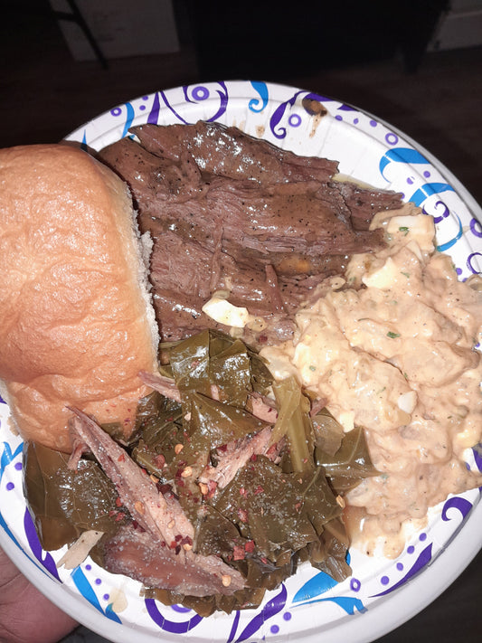 Beef Roast Plate.